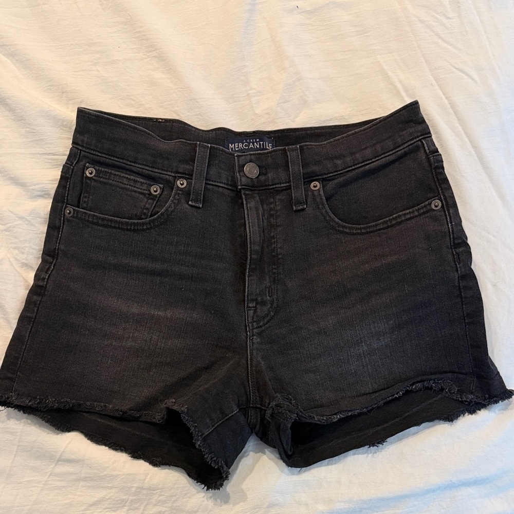 Women's Black Denim Shorts